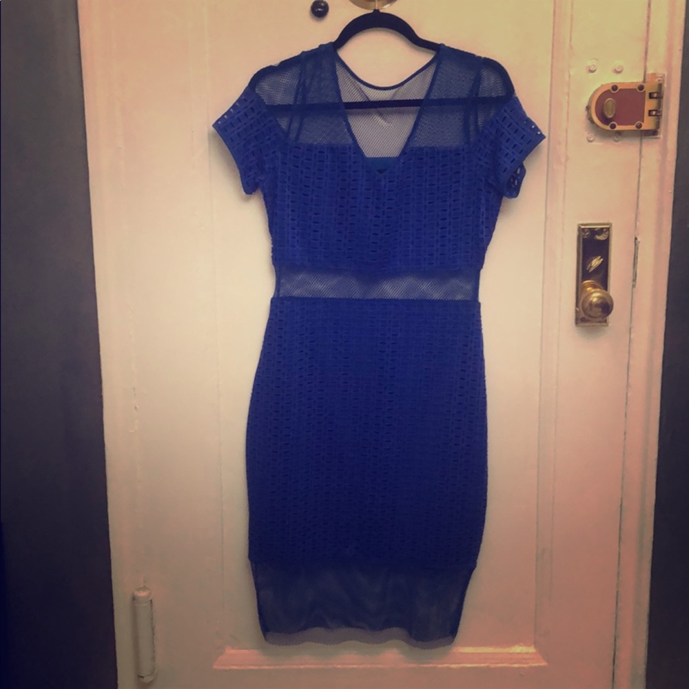 Electric Blue Dress. Well made.